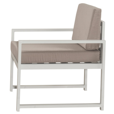 Καθιστικό Κήπου Αλουμινίου Σέτ 4 Τεμαχίων Με Σκελετό Αλουμινίου