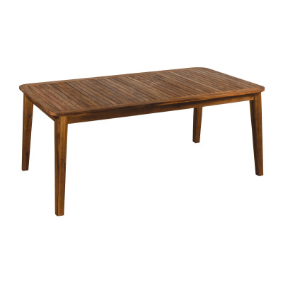 AMORGOS Τραπεζαρία Σέτ 7 Τεμαχίων Με Ξύλινο Σκελετό Acacia Wood Και Σχοινί (PR1624) , 180 x 100 x 75(h)cm