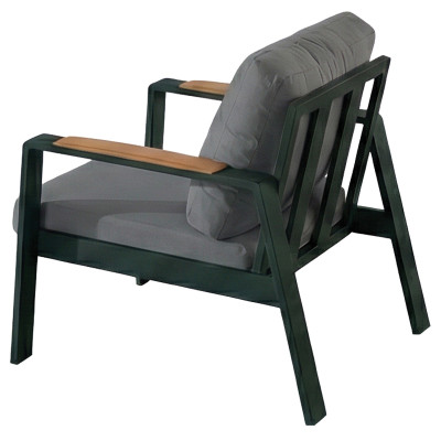 Καθιστικό Κήπου Σέτ 4 Τεμαχίων Με Αλουμίνιο Σκελετό Και Teak Ξύλο