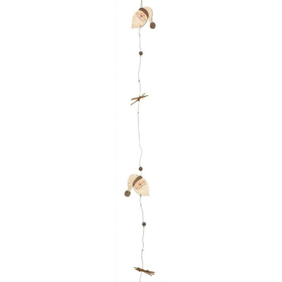 Ξύλινη Χριστουγεννιάτικη Γιρλάντα 140cm