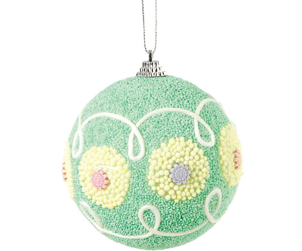 Πλαστική Χριστουγεννιάτικη Μπάλα 10cm ,Σέτ/6