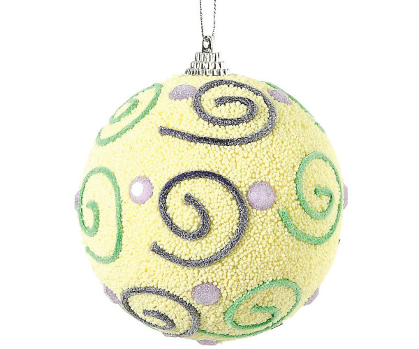 Πλαστική Χριστουγεννιάτικη Μπάλα 8cm ,Σέτ/6