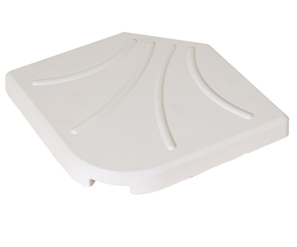 Λευκή Βάση Πλάκα 50 x 50cm Για Γωνιακές Ομπρέλες 25Kgr