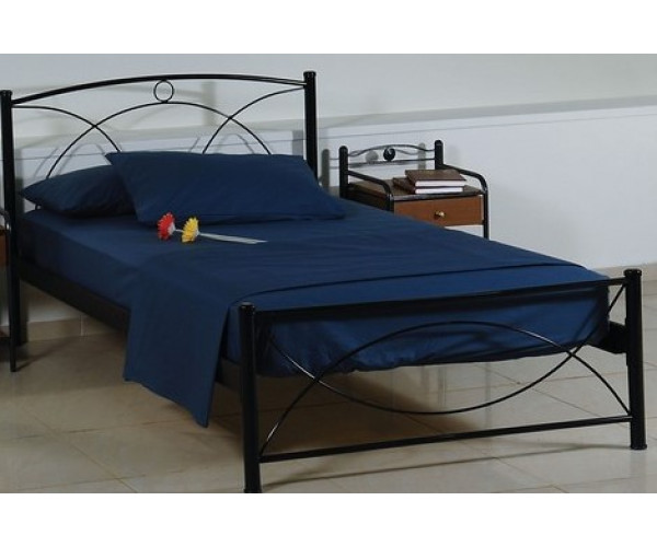 Μονό Μεταλλικό Κρεβάτι Βέλος 198 x 98cm