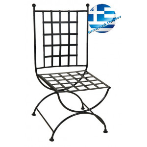 Γαλβανισμένη Μεταλλική Καρέκλα Μασίφ Καρέ 50 x 62 x 98(h)cm