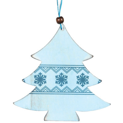 Ξύλινο Κρεμαστό Χριστουγεννιάτικο Στολίδι 12cm