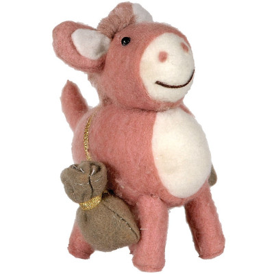 Λούτρινο Επιτραπέζιο Χριστουγεννιάτικο Στολίδι 13cm