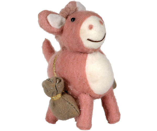 Λούτρινο Επιτραπέζιο Χριστουγεννιάτικο Στολίδι 13cm