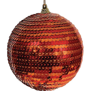 Πλαστική Χριστουγεννιάτικη Μπάλα 8cm,Σέτ/6