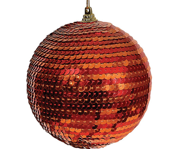 Πλαστική Χριστουγεννιάτικη Μπάλα 10cm,Σέτ/4