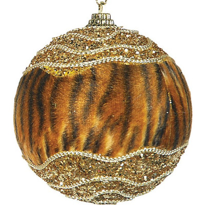 Πλαστική Χριστουγεννιάτικη Μπάλα 10cm,Σέτ/6