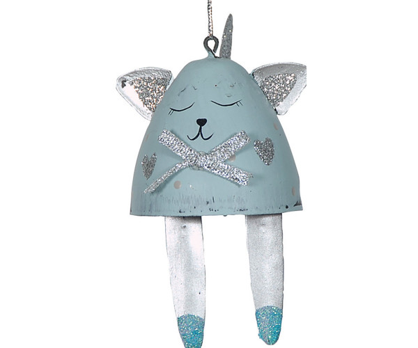 Μεταλλικό Κρεμαστό Χριστουγεννιάτικο Στολίδι 10cm