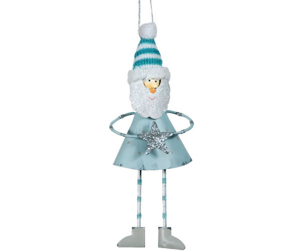 Μεταλλικό Κρεμαστό Χριστουγεννιάτικο Στολίδι 16cm