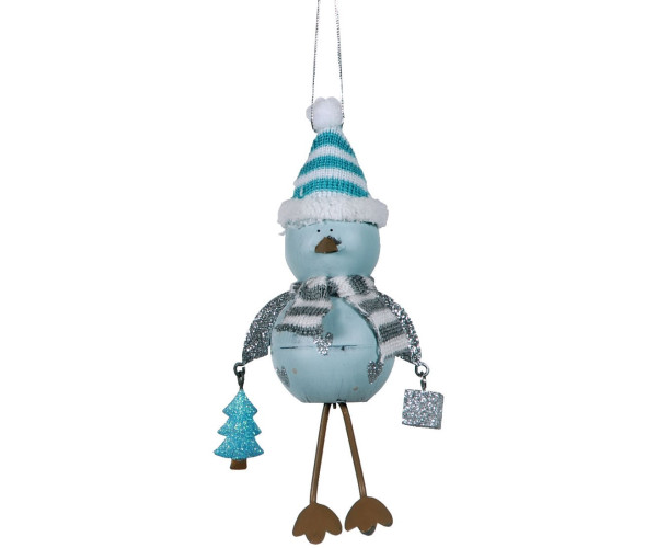 Μεταλλικό Κρεμαστό Χριστουγεννιάτικο Στολίδι 15cm