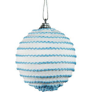 Πλαστική Χριστουγεννιάτικη Μπάλα 10cm,Σέτ/6