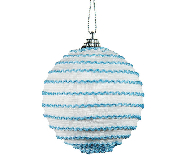 Πλαστική Χριστουγεννιάτικη Μπάλα 10cm,Σέτ/6