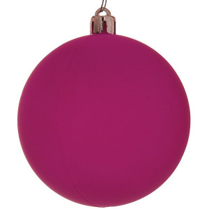 Πλαστική Νέον Χριστουγεννιάτικη Μπάλα 8cm,Σέτ/6