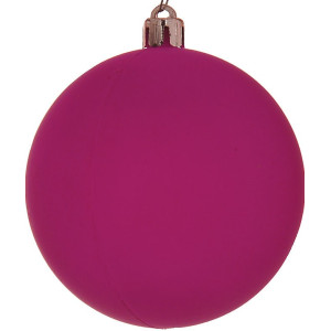 Πλαστική Νέον Χριστουγεννιάτικη Μπάλα 10cm,Σέτ/4