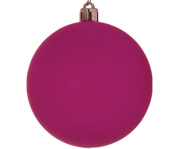 Πλαστική Νέον Χριστουγεννιάτικη Μπάλα 10cm,Σέτ/4