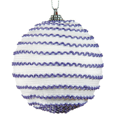 Πλαστική Χριστουγεννιάτικη Μπάλα 10cm,Σέτ/6