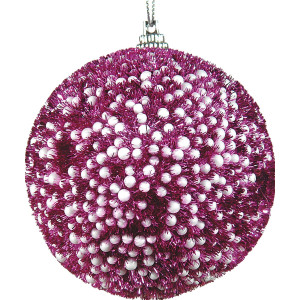 Πλαστική Χριστουγεννιάτικη Μπάλα 8cm ,Σέτ/6