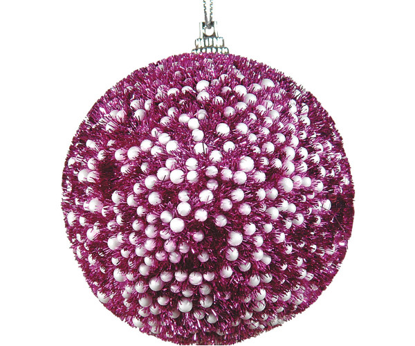 Πλαστική Χριστουγεννιάτικη Μπάλα 10cm,Σέτ/6