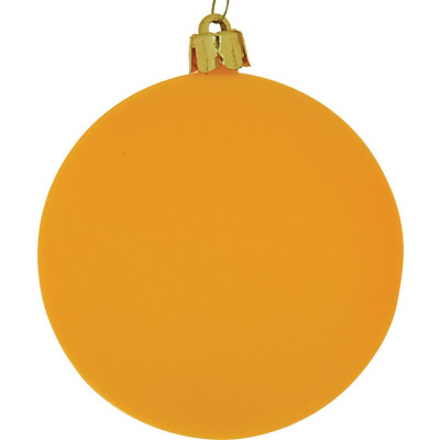 Χρυσή Νέον Χριστουγεννιάτικη Μπάλα 10cm,Σέτ/4