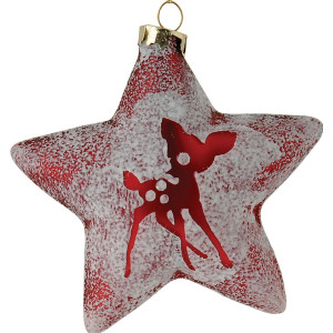 Γυάλινη Χριστουγεννιάτικη Μπάλα 8cm,Σέτ/6