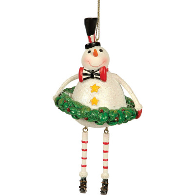 Πήλινο Κρεμαστό Χριστουγεννιάτικο Στολίδι 14cm