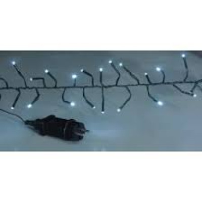 400Led Λαμπάκια Φοίνικας Ip44 ,Με Πράσινο Καλώδιο/Λευκό Λαμπάκι , 6,7 Μέτρα (Kelvin: 6.000 - 10.000)
