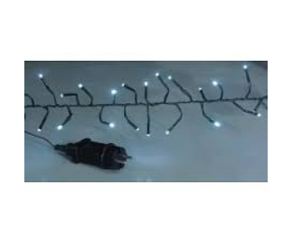 400Led Λαμπάκια Φοίνικας Ip44 ,Με Πράσινο Καλώδιο/Λευκό Λαμπάκι , 6,7 Μέτρα (Kelvin: 6.000 - 10.000)