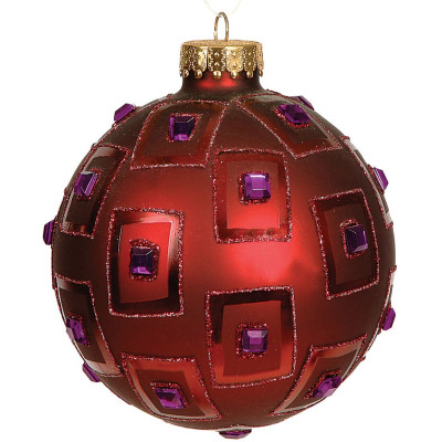 Γυάλινη Χριστουγεννίατικη Μπάλα 8cm