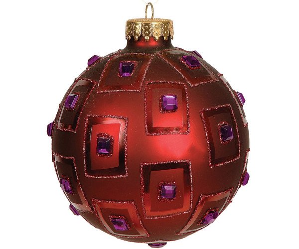 Γυάλινη Χριστουγεννιάτικη Μπάλα 10cm