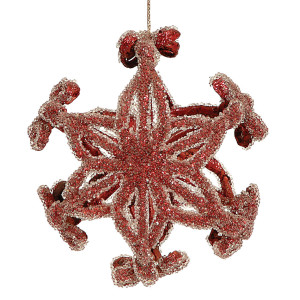 Χριστουγεννιάτικη Μπάλα Αστέρι 10cm