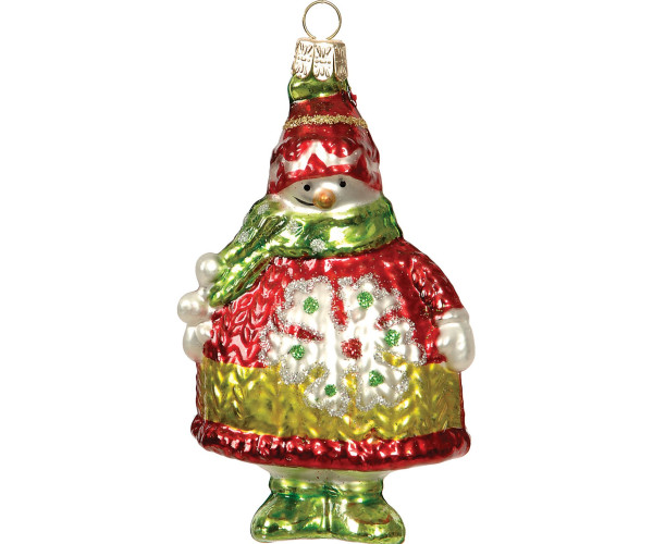 Γυάλινο Κρεμαστό Χριστουγεννιάτικο Στολίδι 12cm