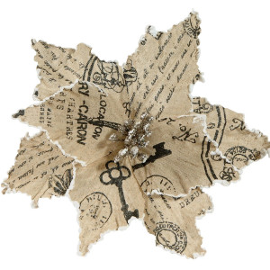 Χριστουγεννιάτικο Διακοσμητικό Λουλούδι 25cm