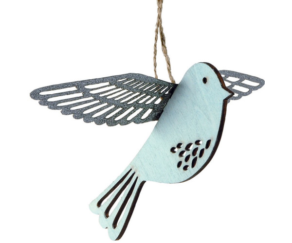 Ξύλινο Κρεμαστό Χριστουγεννιάτικο Στολίδι 14 x 15(h)cm