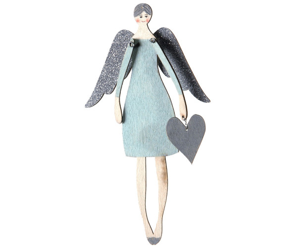 Ξύλινο Κρεμαστό Χριστουγεννιάτικο Στολίδι 8 x 15(h)cm