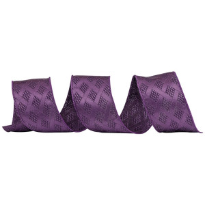 Μώβ Χριστουγεννιάτικη Κορδέλα 8,50 Μέτρων (9 Yards)