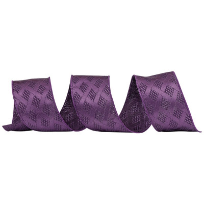 Μώβ Χριστουγεννιάτικη Κορδέλα 8,50 Μέτρων (9 Yards)