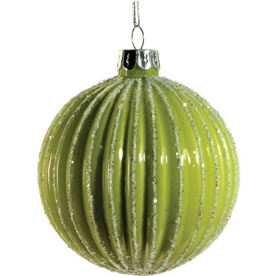 Γυάλινη Χριστουγεννιάτικη Μπάλα 8cm,Σέτ/6