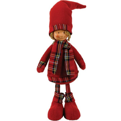 Λούτρινο Χριστουγεννιάτικο Διακοσμητικό 18 x 10 x 47(h)cm