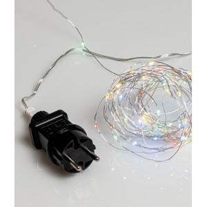 100Led Λαμπάκια Copper Πολύχρωμου Φωτισμού Με Μετασχηματιστή ,10 Μέτρα 