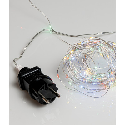 300Led Λαμπάκια Copper Πολύχρωμου Φωτισμού Με Μετασχηματιστή ,30 Μέτρα