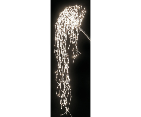 400Led Flasher Φωτιζόμενο Διακοσμητικό Κλαδί Τοίχου Με Λευκό Φωτισμό Και Μετασχηματιστή Ip44,120cm