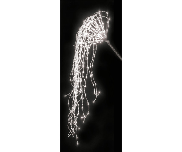 1200Led Flasher Φωτιζόμενο Διακοσμητικό Κλαδί Τοίχου Με Λευκό Φωτισμό Και Μετασχηματιστή Ip44,300cm
