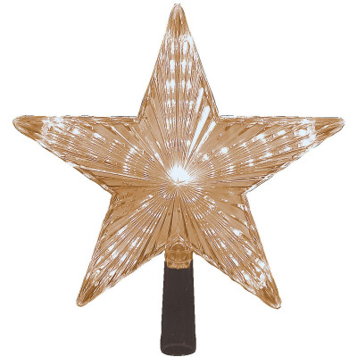 Led Φωτιζόμενη Κορυφή Δέντρου Με Θερμό Φωτισμό Και Πρόγραμμα,Ip44,22cm