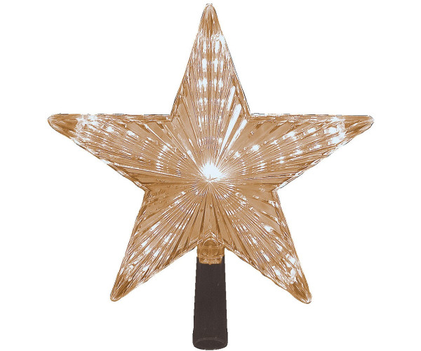 Led Φωτιζόμενη Κορυφή Δέντρου Με Θερμό Φωτισμό Και Πρόγραμμα,Ip44,22cm