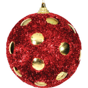 Πλαστική Χριστουγεννιάτικη Μπάλα 8cm,Σέτ/6
