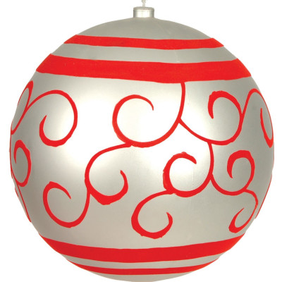 Πλαστική Χριστουγεννιάτικη Μπάλα Διακόσμησης 30cm